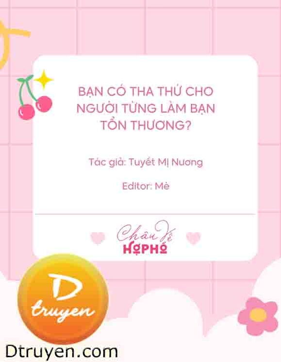 Bạn Có Tha Thứ Cho Người Từng Làm Bạn Tổn Thương